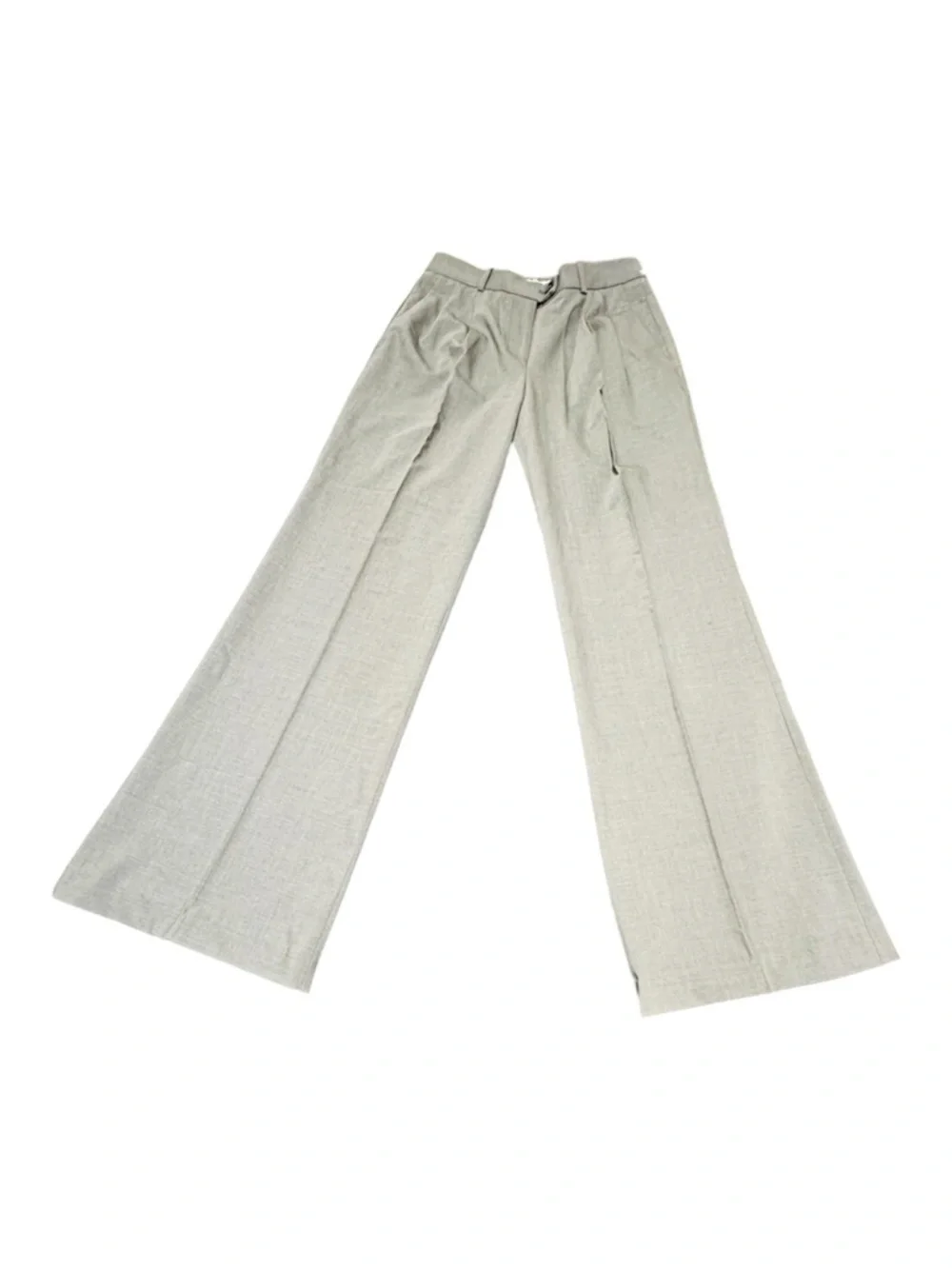 Michael Michael Kors Gray Wool Blend Wide Leg Trouser Pants Size 2